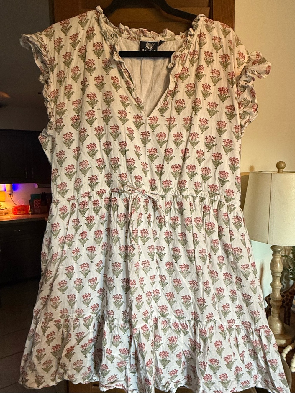 Madison Mathews 100% cotton made in India floral print dress XXL